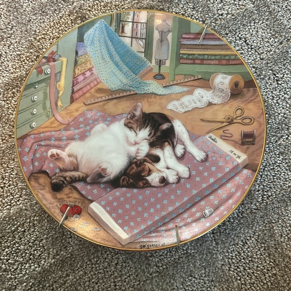 set of 4 cat plates, Ranging from 1987-1990. - Picture 8 of 13